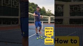 How to get on a roll for tennis success #tennis #roller #shorts #tennistraining #tennislesson in #SG