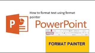 How to format text using format pointer video 7