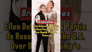 Ellen DeGeneres & Portia de Rossi Escape the US Over Trump’s Victory #EllenDeGeneres #PortiadeRossi