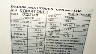 VRV IV  Test mode at t-07 take running amps, suction discharge pressure .