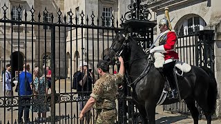 Royal Rumble: King's Guard Horse Quits the Box TWICE in Drama Fueled by Noisy Motorcycles!"