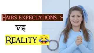 Hairs expectations vs Reality 😂 | Avneet kaur #avneetkaur #sidneet #yasmine