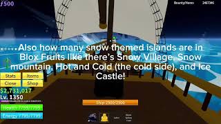 (This was recorded yesterday) Getting to Ice Castle in Blox Fruits! 🏰 🧊