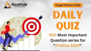 Daily Quiz Part 20 | 500 Most Important Questions  series for #prelims2024 | #upsc |#ias |#dailyquiz