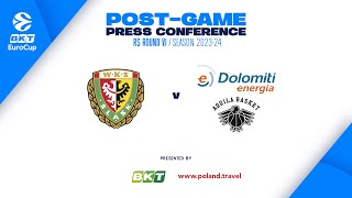 Post-game press conference | EuroCup 23-24 RS Round VI | Slask Wroclaw - Dolomiti Energia Trento