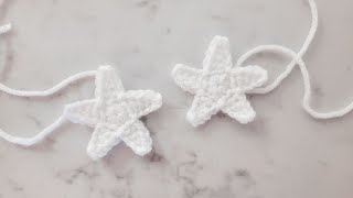 How to Crochet a Star ⭐ Crochet Star Applique | Small Star