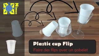 Jeux de Flip gobelet. Plastic cup flip.