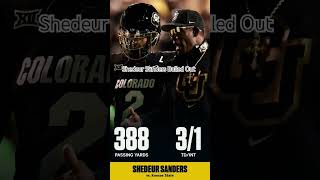 Shedeur Sanders showed up and balled against Kansas State #gobuffs #wilomane #sports