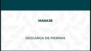 Descarga de piernas. Masaje Terapéutico - FisioClinics Barcelona, Barna