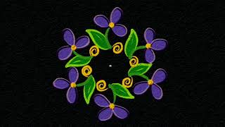 #simple rangoli #india #muggulu #festival rangoli #ಹಬ್ಬದ ದಿನಕ್ಕಾಗಿ ಅದ್ಬುತವಾದ ರಂಗೋಲಿ