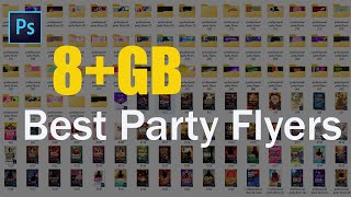 8+GB Best Party Flyers Templates In PSD Files |Aneela Graphics|