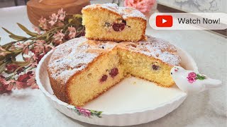 Have you ever baked a delicious sour cherry cake?