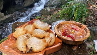 Shrimp balon(Udang balon)🏕️🇮🇩💦🪵🔥 #asmr #cooking #campingfood #shrimp #udang #makassar #indonesia