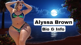 Alyssa Brown, Curvy & #plussizemodel fashion model biography