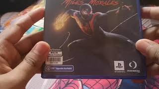 Spiderman Miles Morales ps4 game unboxing and stream updates 😁😁😁