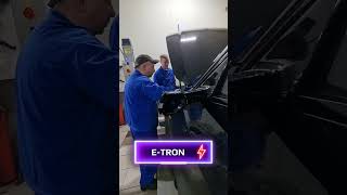 Добрались и до нас))  Обслуживаем E-TRON!