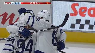 Mitch Marner 2nd goal of the season! 10/04/2019 (Toronto Maple Leafs at Columbus Blue Jackets)