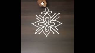 Very Simple daily "EVENING" rangoli designs #muggulu #rangoli