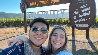 Spending our 3 year anniversary at a famous winery in Napa 🍷