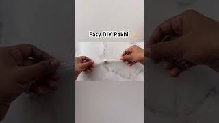 How to make a Rakhi in 5 minutes? #diyeasyrakhi #diyrakhi #rakhimaking