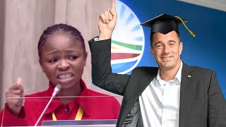 EFF Naledi Chirwa Destroys DA John Steenhuisen “Sadly Not Even A UNISA Degree Can Save Him”