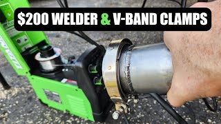 How to Weld Stainless V-Band Clamps to Mild Steel with a $200 Harbor Freight Welder