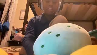 My autistic son loves vlogging playing with his stuffed animals