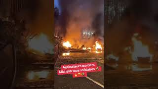 Embrasement géneral les agricuteurs manifestent en France