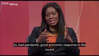 Miatta Fahnbulleh on the government's pandemic response on BBC Question Time