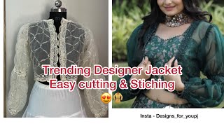 Designer jacket making | जैकेट कैसें बनाये #stichingideas #ytshortsvideo #viralshorts2024 #ytshort