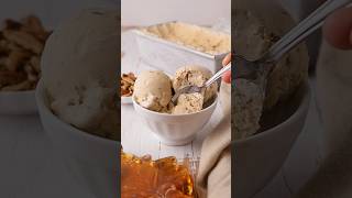 Maple Pecan Ice Cream with cinnamon. So delicious! Recipe: @runamokmaple #icecream #homemade