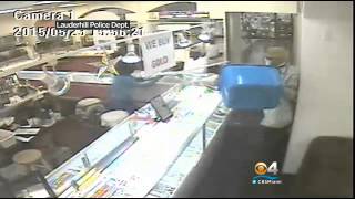 Store Owner Fights Back Against Half A Dozen Thieves