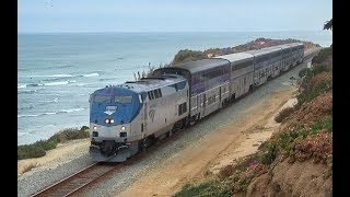 San Diego Trains! High Speed Amtrak and Coaster!