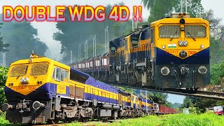 DOUBLE WDG 4D Locomotives hauling TRAINS | UDYAN EXPRESS !! Indian Railways