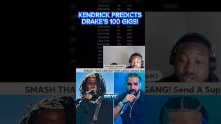 KENDRICK PREDICTED DRAKE’S 100 GIGS! 🤯 #kendricklamar #Drake #akademiks #shorts