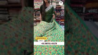 printed Sarees collections #saree #weddingsaree || saree starting price 105 surat saree market