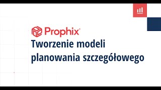 System controllingowy Prophix - Tworzenie modeli planowania szczegółowego