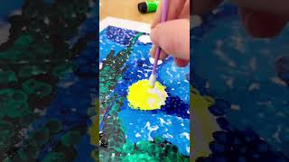 Dot Day Pointillism Art Activity #shorts #arteducation #pointillism #starrynight #dotday