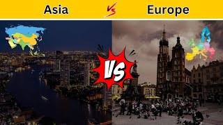 Asia vs Europe Data comparison in Hindi | Europe vs Asia Comparison | Asia vs Europe