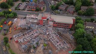 Drone Footage of Merton Rd Demolition Site by McVey Bros Demolition @ St John's House HMRC Offices 2