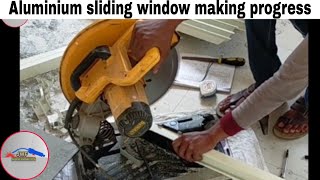 Aluminium sliding windows Making process। How to make Aluminium sliding window। By JWF।