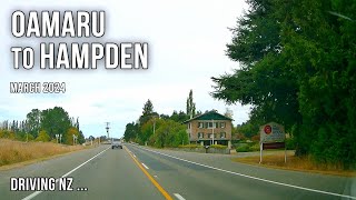 Driving New Zealand: Oamaru to Hampden | 4K