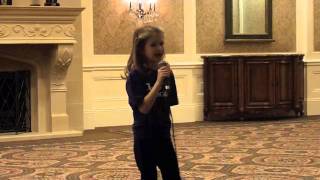 Grace Piper Fields, age 7, singing Honey Bun, Vocalocity concert