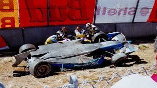 Patrick Carpentier Mega Crash at Turn 4 in Laguna Seca/2000