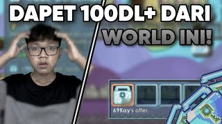 Akhirnya world ku yang satu ini laku, Dapet Profit Ratusan DL!!! || Growtopia Indonesia