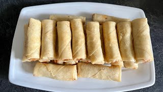 How To Make  Ground Chicken Spring Rolls