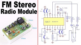 DIY FM Stereo Radio Module 76-108MHz - KIT ICStation