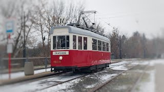 🚊[M☃️] Odjazd mikołajkowego Wagonu K #403-1 z przystanku Koło