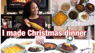 I COOKED A CHRISTMAS DINNER FEAST FOR MYSELF | JAMAICAN FOOD | COOK WITH ME | JAMAICAN OXTAIL