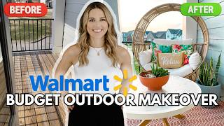 Affordable Outdoor Small Patio Makeover | NEW Spring 2024 Walmart x Better Homes & Gardens